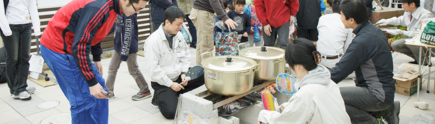 Cooking event using the "furnace bench"